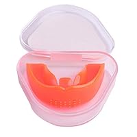 Professional Kids Dental Guard Braces Mouthguard Night Mouth Guard Case Children Anti Grinding, Relief Bruxism, Whitening Tray for Upper and Lower Teeth Protection (Red Hard stage2)