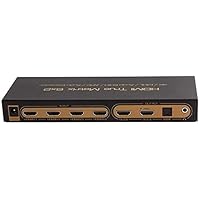 6x2 HDMI Matrix PIP 1.4V 4K2K 3D Audio EDID/ARC/Audio Extractor 5.1CH Switch Splitter 6 Input 2 Output Converter for HDTV 06M1