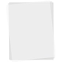 Translucent Vellum Paper 8.5x11 Inches, 50 Sheets Printable Transparent  93GSM/63LBS Vellum Paper for Printing Sketching Tracing Drawing