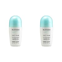 Deodorants by Biotherm Deo Pure Anti-Perspirant Roll-On 75ml (Pack of 2)