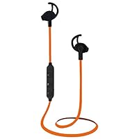 Emerson Wireless In-Ear Bluetooth Sports Earbuds Headphones with Universal Mic and Remote and Tangle free cable ER106001