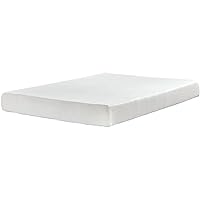 Signature Design by Ashley Twin Size Chime 8 Inch Medium Firm Memory Foam Mattress with Green Tea & Charcoal Extract