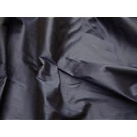 Navy Shantung Dupioni Faux Silk Fabric Per Yard