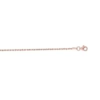 14k Gold Shiny Solid Sparkle Cut Rope Chain Necklace Jewelry for Women in White Gold Yellow Gold Rose Gold Choice of Lengths 22 16 18 20 24 30 and Variety of mm Options