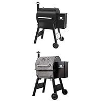 Bundle of Traeger Grills Pro Series 575 Wood Pellet Grill and Smoker with Wifi, App-Enabled, Black + Traeger Pellet Grills BAC626 Pro 22/575 Insulation Blanket, Gray