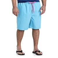 True Nation by DXL Men's Big and Tall Two-Tone Swim Trunks