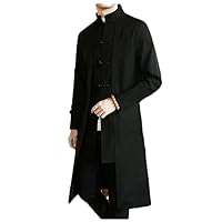 Spring Autumn Jackets Chinese Clothes Stand Collar Men's Coat