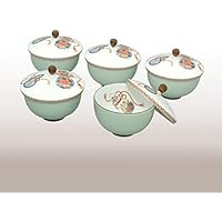 香蘭社 Koransha 698-CL Someki Hyo-e Teacup with Lid