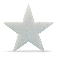 Hygloss Products Foam Stars - Craft Foam (XPS) for Projects, Arts, & Crafts, 6 x 6-Inch, 1-Inch Thick, White, 12 Pieces