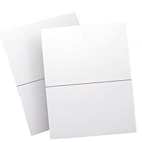 200 Premium Self Adhesive White Blank Half Page Shipping Labels 8.5x5.5 for Laser Inkjet Printer