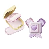 Colorgram Sebum Retouching Blur Pact + Milk Bling Heartlighter 04 Lavender Heart Bundle