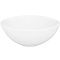 STYLISH 16 inch Round Bathroom Over the Counter Sinks | Fine Porcelain Round Vessel Sink with Enamel Glaze Finish, Smooth & Stain Resistant Surface, P-224
