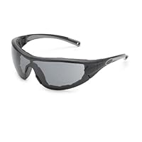 Gateway Safety 21GB78 Swap Wraparound Hybrid Eye Safety Glasses/Goggles, Gray Anti-Fog Lens, Black Frame with Foam Edge