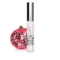 LIP INK Vegan Flavored Lip Shine Moisturizer - Strawberry Pomegranate | 100% Natural, Organic, Vegan, & Kosher Makeup for Women by Lip Ink International