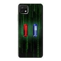 R3816 Red Pill Blue Pill Capsule Case Cover for Samsung Galaxy A22 5G