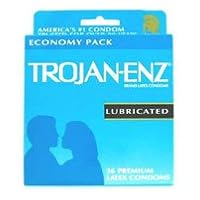 Trojan-Enz Condom Lubricated 36/Bx