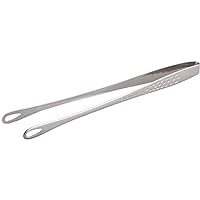 Shimomura Planning 40298 Slim Yakiniku Tongs, 9.4 inches (24 cm), Made in Japan, Easy to Grasp Fine Foods, Dishwasher Safe, Anti-Slip, Frying Food, Total Length 9.4 inches (24 cm), Outdoor Stainless