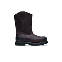 Bronco IV, Men's, Women's, Unisex Composite Toe (CT) Slip Resistant Work Boots, Water Resistant, Brown