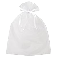 OGW-BXL Gift Bags, 15.0 x 19.7 inches (38 x 50 cm), XL, White, 10 Pieces, Organza Bags, Drawstring Bags