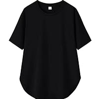 Summer, Women's Short Sleeve, Cool to Touch, Top, 5/4 Sleeves, T-shirt, Spring/Summer, Yoga Wear, Long Length, Stretch, Water Absorbent, Quick Drying, Deodorizing, Body Cover, Loose, 20's, 30's, 40's,