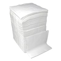 Paper Lunch Napkins. 500 Count Lunch Napkins 1 Ply, White. 12 x 12