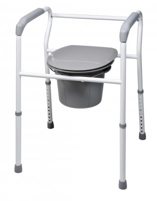 Lumex Replacement Seat and Lid for 7103 Commode, Portable Home Adult Medical Toilet, 7103S