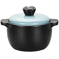 Ceramic Casserole Earthen Pot Casserole Dishes with Lids Casserole Dish Ceramic Cooking - Smooth Glazed, Non-Fading, Durable and Easy to Clean Capacity 2.5L