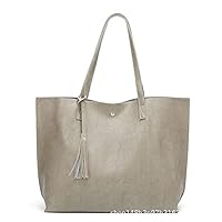 Handbag, shopping bag, fashionable large capacity shoulder bag, white
