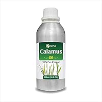 Calamus Oil (Acorus Calamus) Therapeutic Essential Oil by Salvia 100% Natural Uncut Undiluted Pure Cold Pressed Aromatherapy Premium Oil - 500ML/ 16.9fl oz