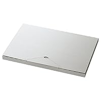 HEADS MSG-PGB2 Gift Box, Plain, W13.4 x H0.8 x D8.9 inches (34 x 2 x 22.5 cm), 20 Sheets, Silver Gray, Post-In Mail-In Compatible, A4 Size, Thickness 0.8 inches (2 cm)
