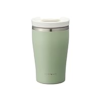 Doshisha Tumbler touki-futa FOCUS Vacuum Insulated with Ceramic Lid, 9.5 fl oz (280 ml), Green