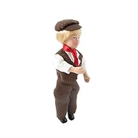 Dolls House Victorian Peasant Boy in Cap Porcelain 1:12 Scale People
