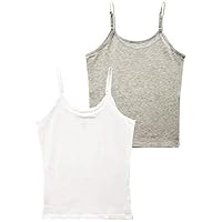 Cherokee Girls' Big 2-Pack Cotton Cami Tank Top with Adjustable Straps