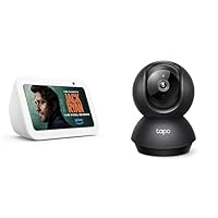 Echo Show 5 (3rd Gen) Smart Display Bundle with Tapo 2K Pan/Tilt Indoor Security Camera