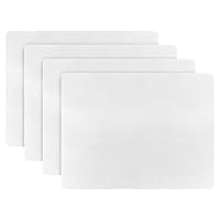 4PCS Thicken Non-Slip Silicone Placemats Cutting Hot Mats Tablemats-White
