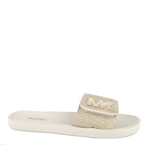 Michael Kors Womens MK Signature Logo Pool Slide Sandals  Macys