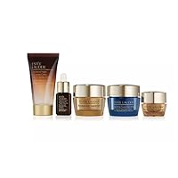 Estee Lauder Glow Non-Stop Repair + Hydrate 24/7 Set includes Revitalizing Supreme+ Night Creme, Youth Power Creme, Youth Power Eye Balm, Advanced Night Repair Serum and Advanced Night Cleansing Gelee