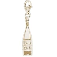 Rembrandt Charms Napa Valley Wine Bottle Charm with Lobster Clasp