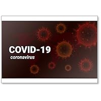 Covid-19 Background, Background Virus Strain Fridge Magnet