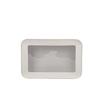 2023 New White Simple and Fashionable Transparent Makeup Bag Large Capacity Storage Bag Portable Advanced Feel Handbag (black)