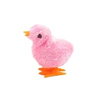 Easter Wind Up Toys,Easter Chick Wind-Up Toys,Plush Chick Clockwork Toys Fluffy Chicken Wind Up Toys Novelty Walking Jumping Toys for Kids Easter Egg Hunt Basket Fillers Party Favors Birthday Gifts