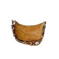 Alexia Handbag - Women Travel Bags - Adjustable Strap - Shoulder Bag - Satchel - Camel; Green Camo