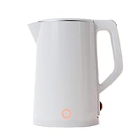 Kettles, 1.8L Super Large 304 Stainless Steel Kettles, 1500W Rapid Boiling in 5 Minutes, Led Boiling Indicator, Anti-Scalding and Heat Preservation, 360°Rotating/White