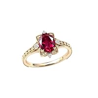 4 CT Gold Ruby Engagement Ring Art Deco Ruby Wedding Ring 925 Silver Ruby Wedding Rings Antique Ruby Bridal Anniversary Promise Ring For Women