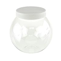 Round Plastic Party Favor Container (White, Large)