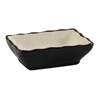 CAC China Japanese Style 3-1/4-Inch by 2-1/2-Inch Creamy White Sauce Dish, Box of 48