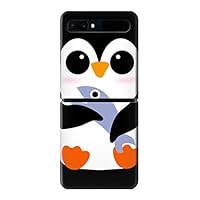 R2631 Cute Baby Penguin Case Cover for Samsung Galaxy Z Flip 5G