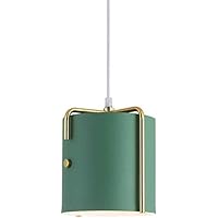 Pendant Lamp Continental Villa Creative Pendant Light Fixture, Nordic 1-Light Macaron Ceiling Hanging Lamp Lampshade, Balcony Stairs Simple Decorative Lighting Cord Wire Chandelier Flush Mount F