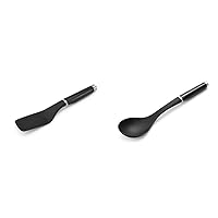 KitchenAid Gourmet Cookie Lifter, One Size, Black and KitchenAid Classic Basting Spoon, One Size, Black