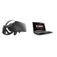 Oculus Rift - Virtual Reality Headset & MSI GP62MVR i7-7700HQ GTX 1060 256GB SSD 16GB Ram Gaming Laptop Bundle